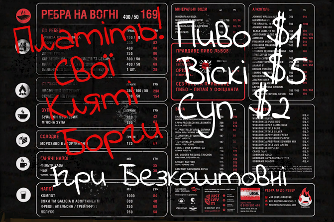 Liar's Bar Menu Chalkboard Texture - After